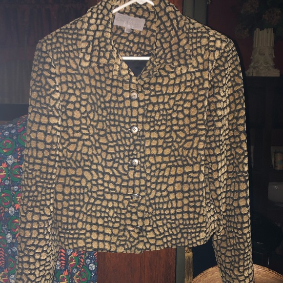 Earl Ritenberg | Jackets & Coats | Vintage Gold Black Earl Rutenberg ...